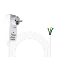 Реле контроля напряжения в розетке NB-KL3O-16, 250V/16A, ( 3300 Вт ), длина кабеля 2м Код: 398233-09