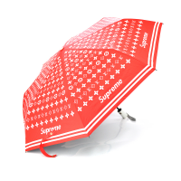 Парасоля жіноча Supreme автоматична, D-120см, захист від сонця, UV (99%), захист від дощу, каркас - Al+Fe, White-red Код: 352313-09