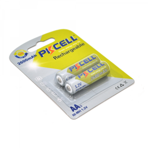 Акумулятор PKCELL 1.2V AA 2600mAh NiMH Rechargeable Battery, 2 штуки у блістері ціна за блістер, Q12