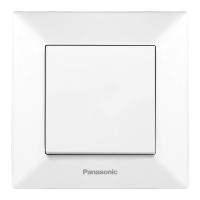 Вимикач Panasonic Arkedia Slim одноклавішний, білий Код: 353573-09