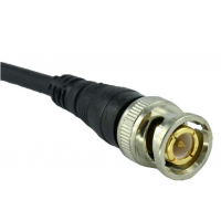 Роз'єм живлення двожильний BNC-M => кабель довжиною 15см, Black, OEM Q50