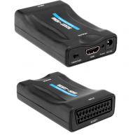 Конвертер SCART (мама) на HDMI(мама), 5V/2A, Black, Box, Q250