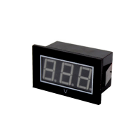 Світлодіодний цифровий вольтметр герметичний IP99, діапазон вимірювань від 2,5V до 30V, Red Код: 404114-09