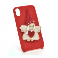 Накладка Angel пушистая iPhone 6/6s red