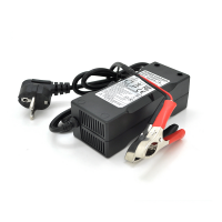 Зарядний пристрій для акумуляторів Merlion LiFePO4 12V (14,6V) -10A-120W + крокодили, BOX, Q40 Код: 355854-09
