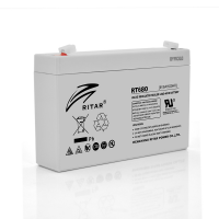 Аккумуляторная батарея AGM RITAR RT680, Black Case, 6V 8Ah ( 151х34х94 (100) ) Q10