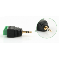 Роз'єм для підключення miniJack 3.5" Stereo (3 контакта) із клемами под кабель Код: 389634-09