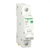 Автоматичний вимикач Schneider RESI9 50А, 1P, крива, 6кА Код: 380224-09
