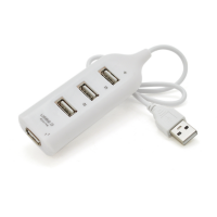 Хаб USB 2.0 4 порта, White, 480Mbts питание от USB, Blister Q200