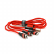 Кабель KSC-296 TUOYUAN charging data cable 3 in 1 Micro / Iphone / Type-C, длина 1м, Red, BOX