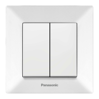 Выключатель Panasonic Arkedia Slim двухклавишный, белый