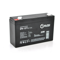 Аккумуляторная батарея EUROPOWER AGM EP6-12F1 6 V 12 Ah ( 150 x 50 x 95 (100) ) , 1.6 kg Black Q10 Код: 398034-09