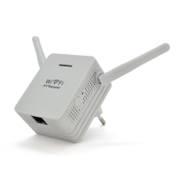 Підсилювач WiFi сигналу з 2-ма вбудованими антенами LV-WR06, живлення 220V, 300Mbps, IEEE 802.11b / g / n, 2.4GHz, BOX