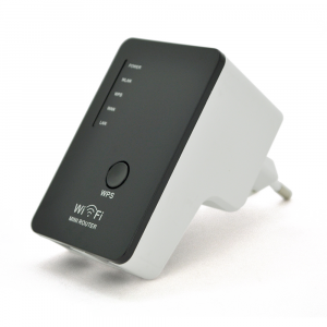 Підсилювач WiFi сигналу з вбудованою антеною LV-WR02В, живлення 220V, 300Mbps, IEEE 802.11b / g / n, 2.4GHz, BOX Код: 422764-09