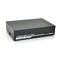 Активний спліттер VGA сигналу KV-FJ2502S 200MHz 2 Port, DC5V/1A Код: 335754-09