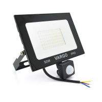Прожектор LED з датчиком руху Vg-50W, IP65, 6500K, 2700Лм. Box Код: 380234-09