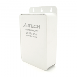 Импульсный адаптер питания ADtech 12В 2.5А (30Вт) Plastic Box IP63 крепление Код: 352065-09