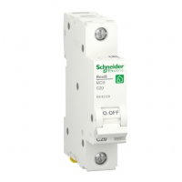 Автоматичний вимикач Schneider RESI9 20А, 1P, крива, 6кА Код: 329415-09