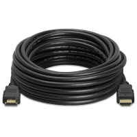 Кабель Merlion HDMI-HDMI HIGH SPEED 15m, v1.4, OD-7.5mm, круглый Black, коннектор Black, (Пакет) Q35