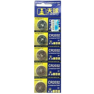 Батарейка литиевая China CR2032, 5 шт в блистере (упак.100 штук) цена за блист.