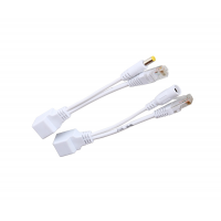 POE інжектор пасивний (пара) 802.3at (30Вт) з портами Ethernet 10/100Mbps, white, OEM Q50