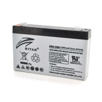 Аккумуляторная батарея AGM RITAR HR6-36W, Gray Case, 6V 9.0Ah ( 151 х 34 х 94 (100 ) 1.35kg Q10 Код: 351655-09