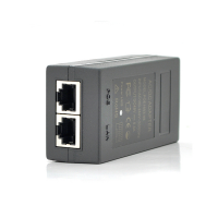 POE инжектор 48V 0.5A (24Вт) с портами Ethernet 10/100Мбит/с, без кабеля питания Код: 412615-09