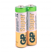 Батарейка GP Super 24A-S2, щелочная AAA, 2 шт в вакуумной упаковке, цена за упаковку Код: 328555-09