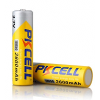 Акумулятор 18650 PKCELL 3.7V 18650 2600mAh Li-ion rechargeable batery 1 шт в блістері, ціна за блістер, Q20 Код: 356005-09