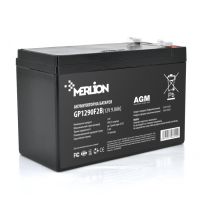 Акумуляторна батарея MERLION AGM GP1290F2B 12 V 9 Ah (150 x 65 x 95 (100)) Black Q10/480