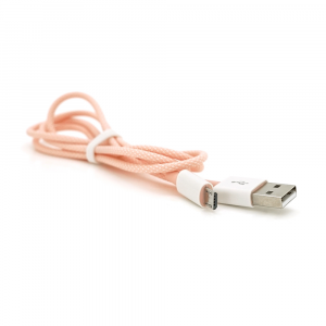 Кабель iKAKU KSC-723 GAOFEI smart charging cable for micro, Pink, длина 1м, 2.4A, BOX