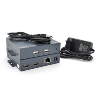 Одноканальный активный удлинитель HDMI сигнала по UTP кабелю. Дальность передачи: до 200метров, cat5e/cat6e 1080P/3D. Управление через USB