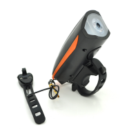 Ліхтарик велосипедний YT7588, 3 режими, вбудований акумулятор, кабель, BOX Код: 332586-09