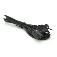 Кабель питания 1.2m, 0.5mm, PC-184/2 A-C13 2 pin (американский разъем), Black, OEM Q50