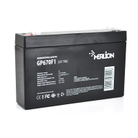 Аккумуляторная батарея MERLION AGM GP670F1 6 V 7Ah ( 150 x 35 x 95 (100 )) , 1,03 кгQ10/1080 Код: 330286-09