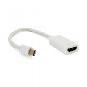 Конвертер mini Display Port (папа) на HDMI(мама) 10cm, White, 4K/2K, Пакет Код: 389766-09