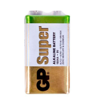 Батарейка лужна GP SUPER ALKALINE 1604AEB-5S1, 9V, крона, 6LF22 10 (100шт.) х10(10шт.) х1 у вакуумному впакуванні ціна за 1шт