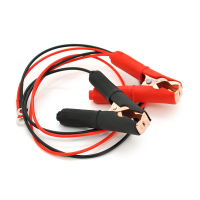 Соединительные провода с зажимами АКБ, длина 1,0м, провод медный 2.5 мм2, "Крокодилы" BLACK/RED