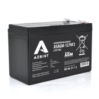 Акумулятор AZBIST Super AGM ASAGM-1270F2, Black Case, 12V 7.0Ah (151 х 65 х 94 (100)) Q10 Код: 412346-09