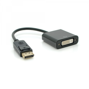 Конвертер Display Port (тато) на DVI24 + 1 (мама) 30cm, Black, 4K / 2K, Пакет Код: 423186-09