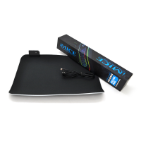 Коврик 350*250 для мыши iMICE PD-04 тканевый с боковой прошивкой, толщина 4 мм, RGB, под USB- выход, Color Box