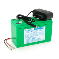 Аккумуляторная батарея литиевая QiSuo 12 V 12A с элементами Li-ion 18650 (150X65X94) вес 964 грамм + зарядное устройство 12,6V 1A Код: 412596-09