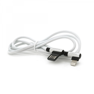 Кабель iKAKU KSC-028 JINDIAN charging data cable for iphone, Silver, длина 1м, 2.4A, BOX