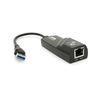 Контроллер USB 3.0 to Ethernet - Сетевой адаптер 10/100/1000Mbps с проводом, Black, Blister Q100