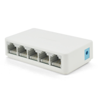 Коммутатор Tenda S105 5 портов Ethernet 10/100 Мбит/сек, + переходник, BOX Q120