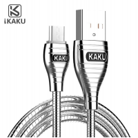 Кабель iKAKU ALLOY series for mirco, Silver, длина 1м, 2.8A, BOX