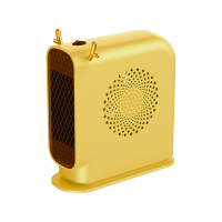 Тепловентилятор спиральный JIEBO-N8, 500W, желтый, Box