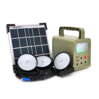 Портативный фонарь BRAZZERS BRPF-CF42/5, Solar panel 5W, LiFePO4 - 42Wh, DC: 3.2V, USB:: 1x5V/2A, 3x6W Led лампы 3м, 9W встроенный фонарь, BOX, Q8