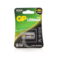 Батарейка литиевая GP CR123A-2U1, 1 шт в блистере цена за блистер
