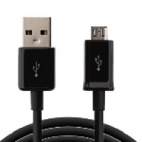 Кабель USB 2.0 (AM/Miсro 5 pin) 1,5м, черный, Пакет Q250